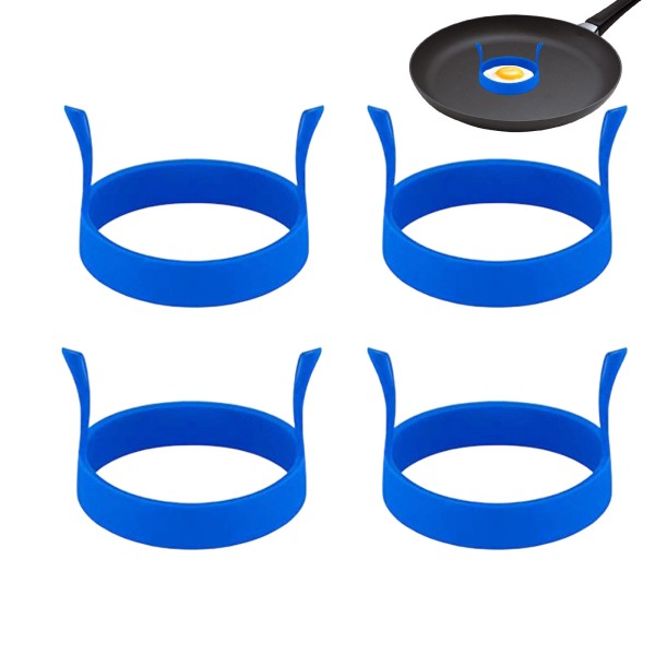 Unbranded 4pcs Silicone Egg Ring Egg Rings Non Stick Egg