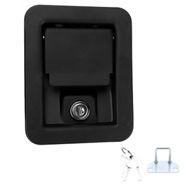 Car Door Lock - Stainless Steel RV Door Lock with 2 Keys, Flush Mounted Door Lock for Trailers, Motorhomes, Trucks