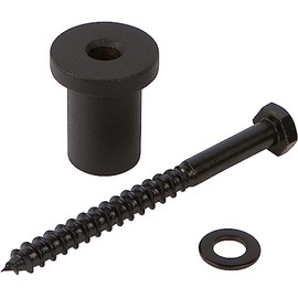Delaney Hardware BD0064- Barn Door Lag Bolt & Spacer, Black