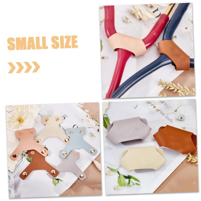 TOYMYTOY 5pcs Stethoscope Leather Case Stethoscope ID Stethoscope Tube Tag
