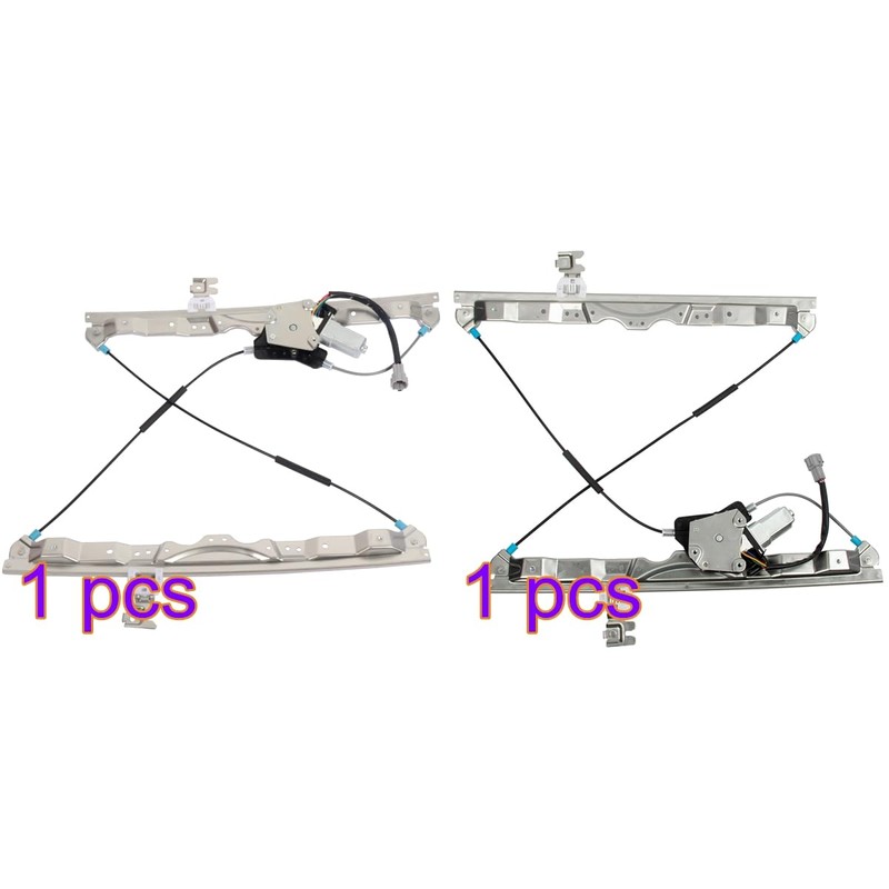 SCITOO Front Left and Front Right Power Window Regulator with