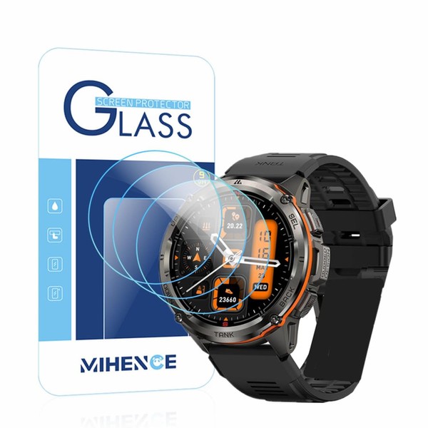 MIHENCE Screen Protector Compatible for AMAZTIM T3 Ultra Smart Watch,