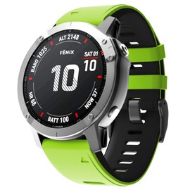 NotoCity Compatible with Fenix 6S Pro watchbans for Fenix 6S/Fenix 7S/Fenix 5S/5S Plus/D2 Delta S Smartwatch (Green-black)