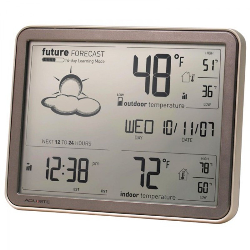 AcuRite 75077A3M Self-Learning Forecast Wireless Weather Station with Large Display