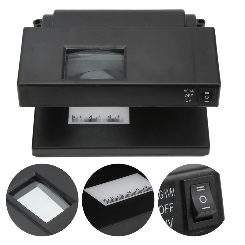 Counterfeit Bill Detector with UV Light Detection and Quick Identification