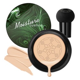 Mushroom Head Air Cushion CC Cream Foundation,Moisturizing BB Cream Foundation Makeup,Long Lasting CC Cream Liquid Foundation,Matte Concealer Foundation,Suitable for All Skin Types(Natural 01)