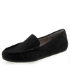 Aerosoles Women's Driving Style Loafer, Black Faux Suede, 7.5