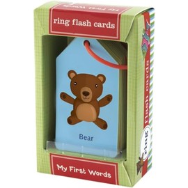 Mudpuppy My First Words — Ring Flashcards 26 Durable Double Sided Word Cards and Reclosable Ring with Colorful Art for Babies Ages 1+ Perfect for Preschool Or Travel for Teachers and Parents