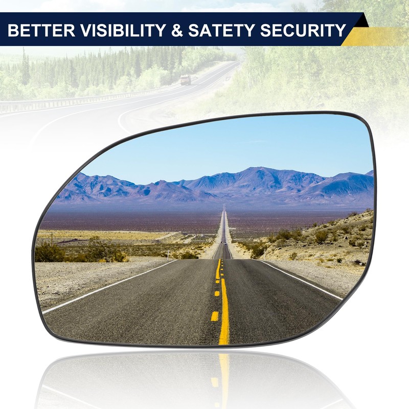 VISMIRROR Car Rearview Left Driver Side Mirror Glass Replacement W/Backing