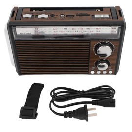 FM AM SW Radio Telescopic Antenna Multiple Band MP3 Player Radio Portable Vintage Radio with Flashlight Function US Plug 110V