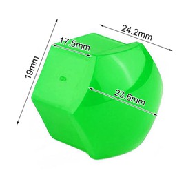 Milltrip Wheel Lug Nut Bolt Cover Wheel Nut Screw Auto Hub Covers, 20pcs 19mm Car Wheel Nut Caps Auto Hub Screw Cover Bolt Rims Exterior Protection (Green)
