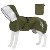 MAMORE Dog Raincoat Hooded Rain Jacket for Small Medium Large