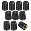 DaierTek 10pcs Black Davies 1900h Clone Guitar Effect Pedal knob