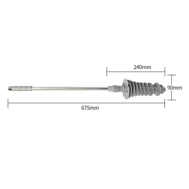 Flexible Toilet Brush Plastic Bathroom Clogging Cleaner Stainless Steel Long