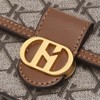 Hazzys (광주신세계)25SS브라운 이니셜패턴 가죽 반지갑 HIWA5E870W1 (Gwangju Shinsegae) 25SS Brown
