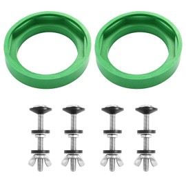 2 Packs 3" Toilet Tank to Bowl Gasket Kit, Fits American Standard Champion 4 Toilet Parts AS738756-0070A, Stainless Steel Heavy Duty Rustproof Bolts Kit for Most 3 Inch Flush Valve Opening Tank