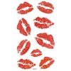 MapofBeauty Bright Watermelon Red Lip Prints Temporary Waterproof Tattoo Sticker(2