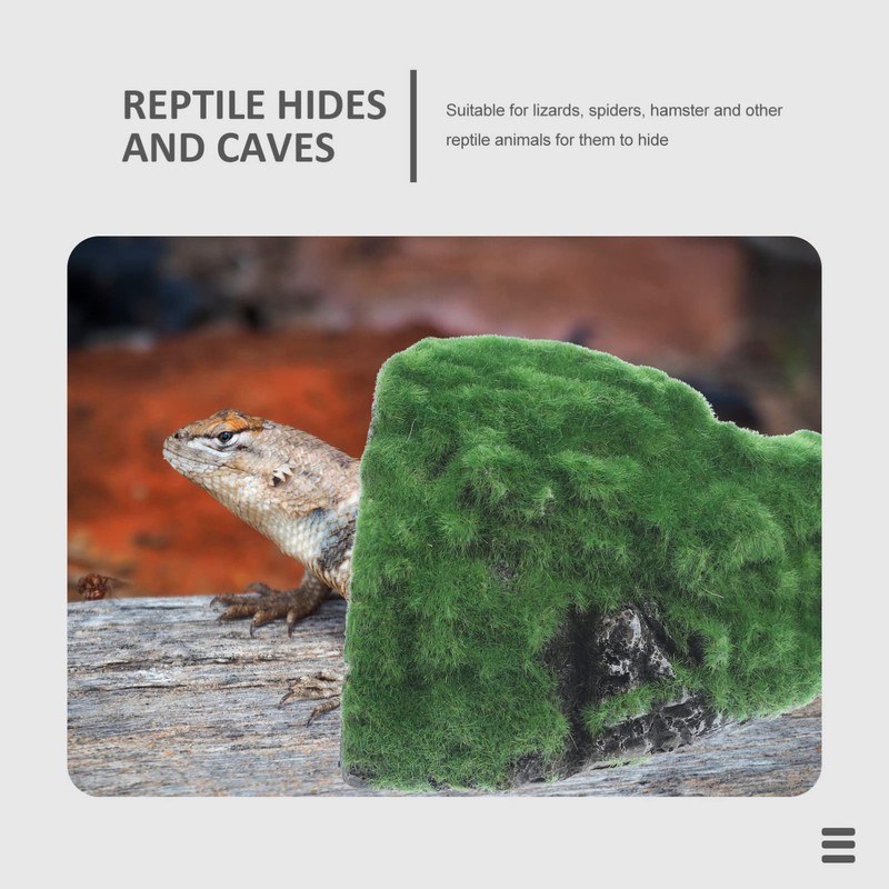 Mipcase Tortoise Hiding from House Reptile Rock Cave Axolotl Tank