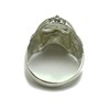 Sterling silver biker men ring solid skull 925 size L