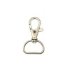 MAKRAMA Gancho Para Llavero Macrame 2cm (20 Pzas) (Plateado)