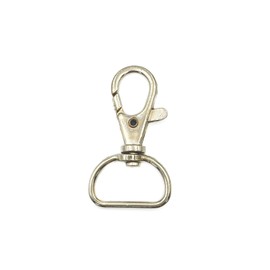 MAKRAMA Gancho Para Llavero Macrame 2cm (20 Pzas) (Plateado)