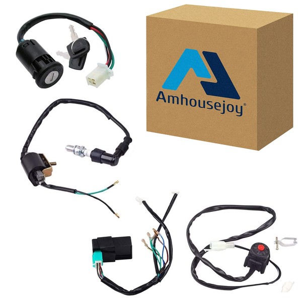 Wire Harness Wiring Loom CDI Ignition Coil Kill Switch Spark