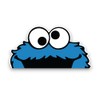 Sticker Gold - Peeping Cookie Monster 18cm Car Sticker -