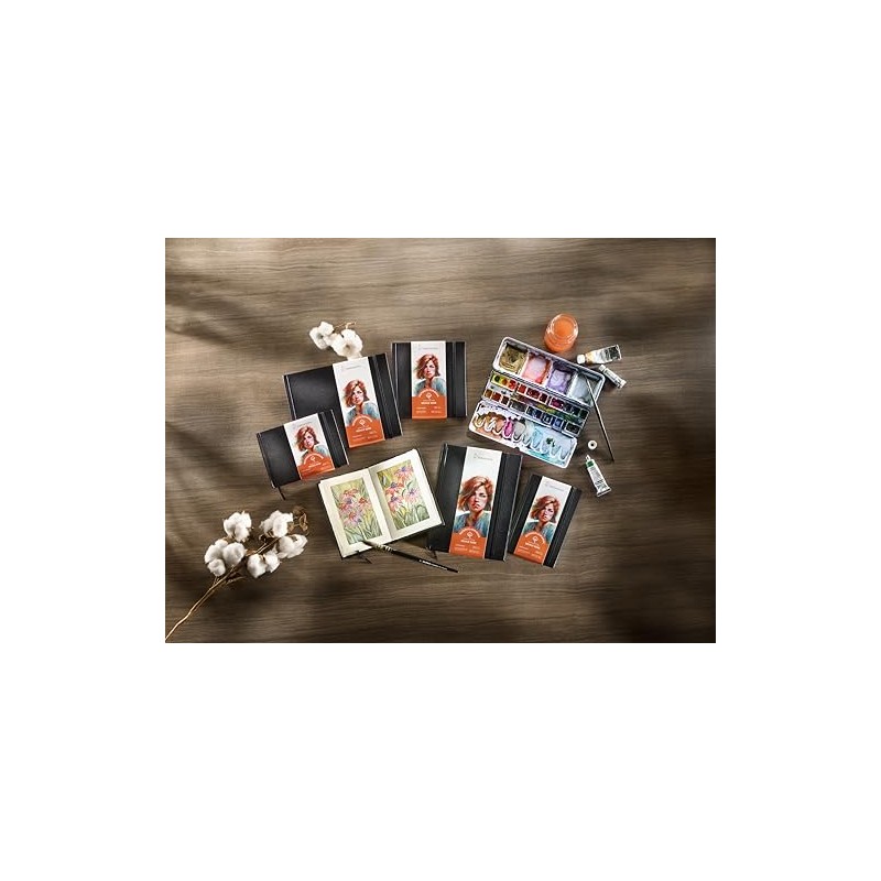Hahnemühle Watercolour Book Deckle Edge Watercolour Book with Ripped Edges,