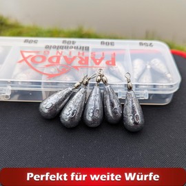 Paradox Fishing Pear Lead Sets 5 x 30 g I Lead Fishing Base Lead Fishing Set Lead Fishing Lead Weights Fishing Lead Fishing Accessories Lead Pear Lead Fishing Fishing Lead Set