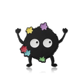 FEELMEM Soot Spirte Enamel Pin Anime Merch Behind You All Your Memories Black Soots Lapel Pin Gift for Anime Lovers (black)