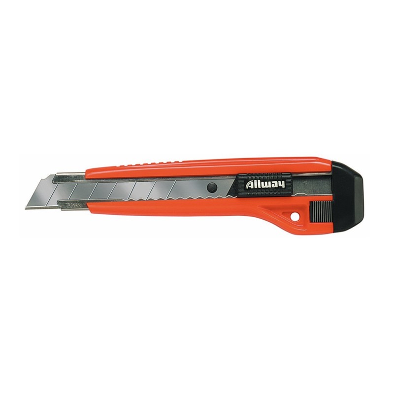 ALLWAY KS7 18mm Snap-Off Knife with Stainless Steel Track and