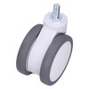 Caster 4in TPR M12 Universal Swivel Silent Rolling Wheel Accessory