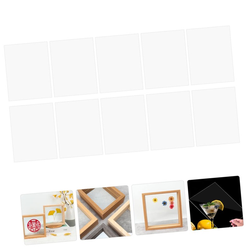 FUNOMOCYA Multifunctional Plastic Sheets 10pcs Set 0.3mm Thick PVC Sheets