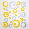 WANDfee® Wall Tattoo, Circles, Dots, 50 Stickers, Colour Choice For