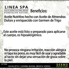 Laferv Aceite Masaje Relax Eucalipto Spearmint 4 Litros Tamaño Spa