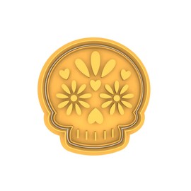 Cute Sugar Skull Cookie Cutter & Stamp