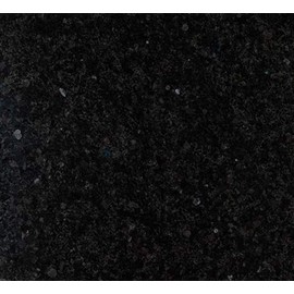 Tenedos Deep Black and Spark Blue Dot Granite Flooring Bathroom Wall Backsplash Entrance Foyer Fireplace Kitchen Countertops - 12 x 12 Polished Tile