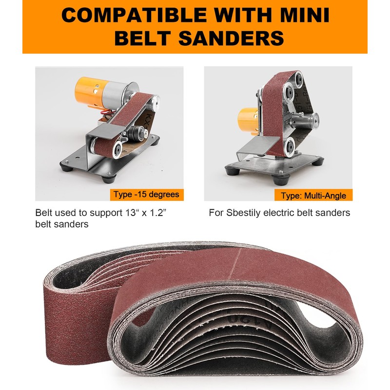 Sbestily 20 Pack 1.2" x 13" Replacement Knife Sharpener Sanding