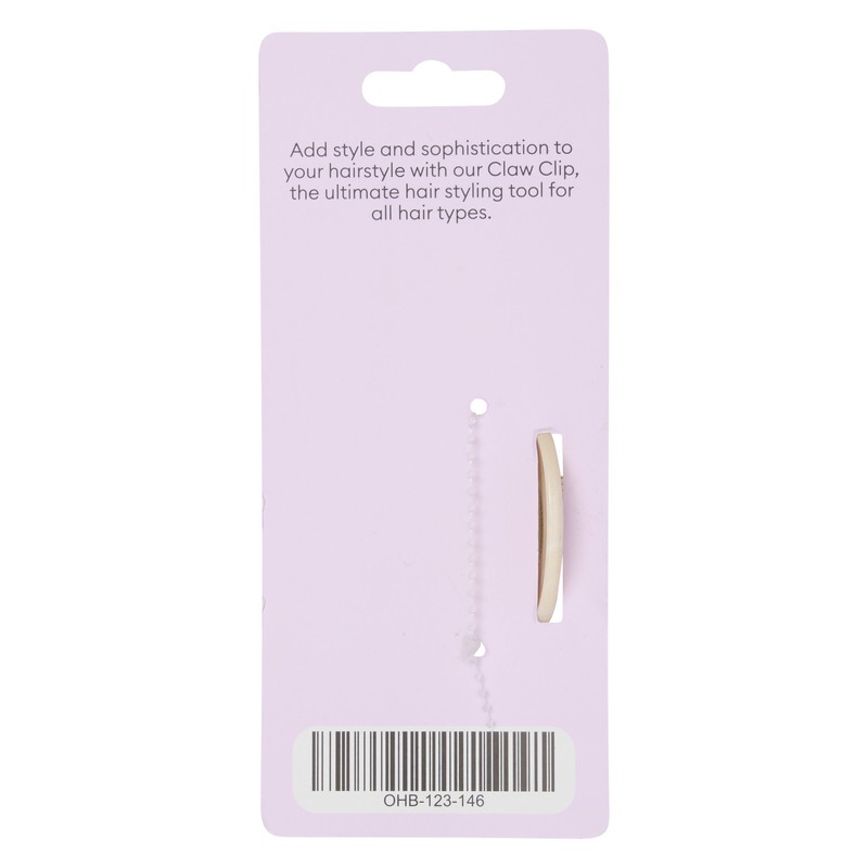 Oz Essentials Marble Claw Clip - Cream