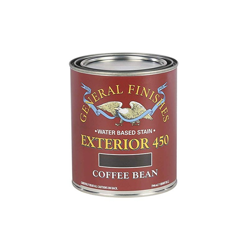 General Finishes Exterior 450 Water Based Wood Stain, 1 Quart,