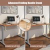 Tangkula Hand Crank Stand Up Desk Frame, Manual Height Adjustable