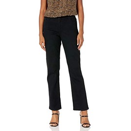 Bandolino Women's Mandie Signature Fit 5 High Rise Jean Size, Saturated Black-Embroidered Back Pocket, 20 Plus