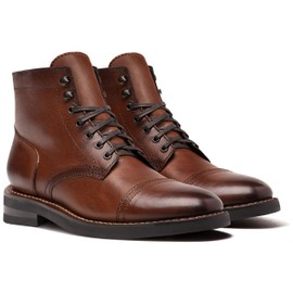 Men's Captain Lace-Up Boot, Brandy, 10 Wide