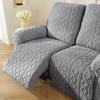 vctops 8 Pieces Geometric Jacquard Plush Recliner Sofa Covers Soft