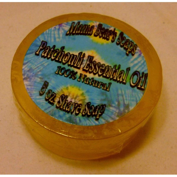 Natural Glycerin Shaving Soap with Patchouli Essential Oil