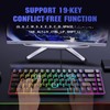Snpurdiri 60% Percent Gaming Keyboard, Ergonomic Small Mini Gaming Keyboard,