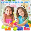 96Pcs 3.15'' Large Iridescent Marble-like Plastic Easter Eggs for Kids
