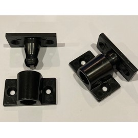 2pk Kwik Klip Easy Fit Ball Catch Blind Hole Plinth Panel Push Fittings - Click Together