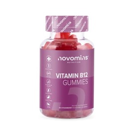 Vitamin B12 Gummies - Vegan - High Strength - 1 Month Supply - Vitamin B12 1000 MCG – Enriched with Vitamin C, B1, B2, B6, Biotin - Vitamin B12 Gummies Made by Novomins