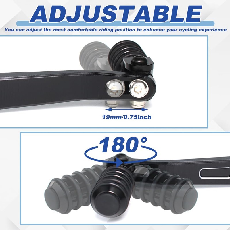 REARACE Motorcycle Brake Pedal + Shift Gear Lever Fit for